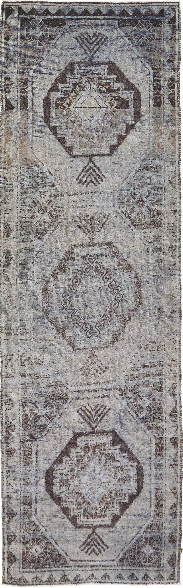 Vintage Turkish Kars Runner - narrow runner, hand-knotted in Turkey - one-of-a-kind handmade area rug [#9]