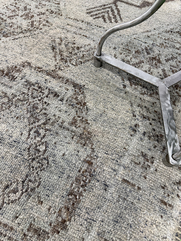 Vintage Turkish Kars Runner - narrow runner, hand-knotted in Turkey - overhead flat lay view [#9]