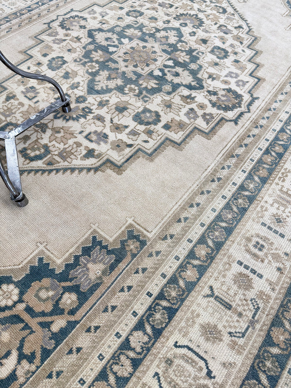 Vintage Turkish Taspinar - hand-knotted in Turkey - styled in room setting [#6]
