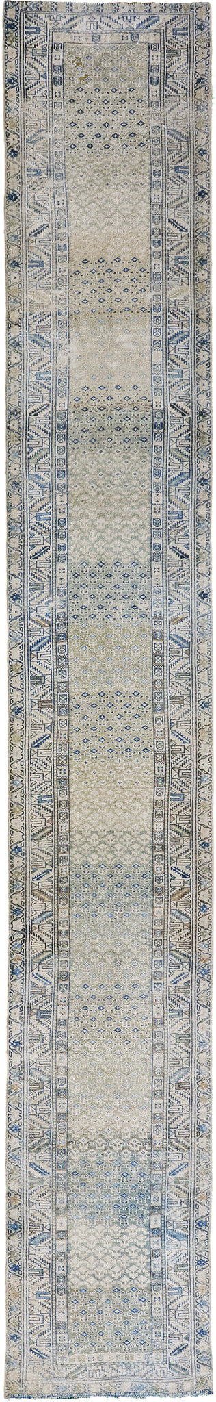Antique Persian Malayer Runner - narrow runner - one-of-a-kind handmade area rug [#12]