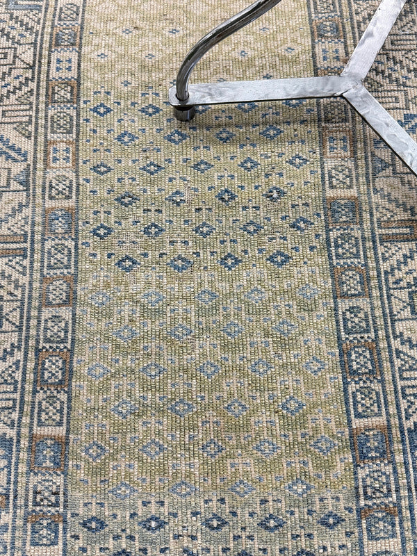 Antique Persian Malayer Runner - narrow runner - detailed border and fringe [#12]