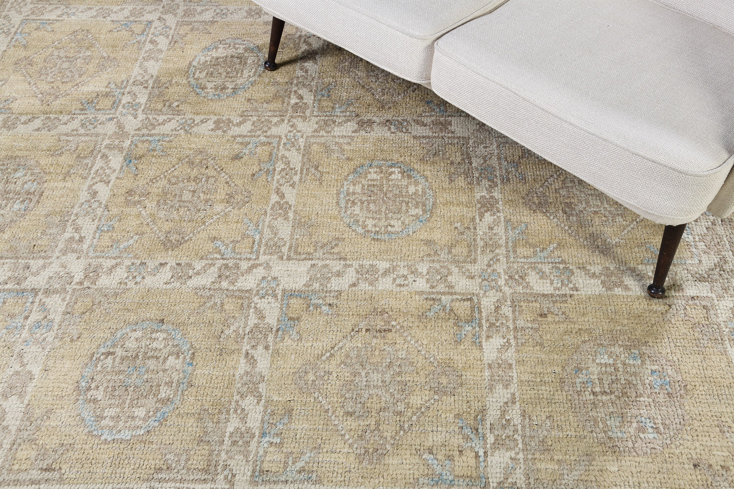 Mandira, Domicile Collection, Antique Gold - overhead flat lay view