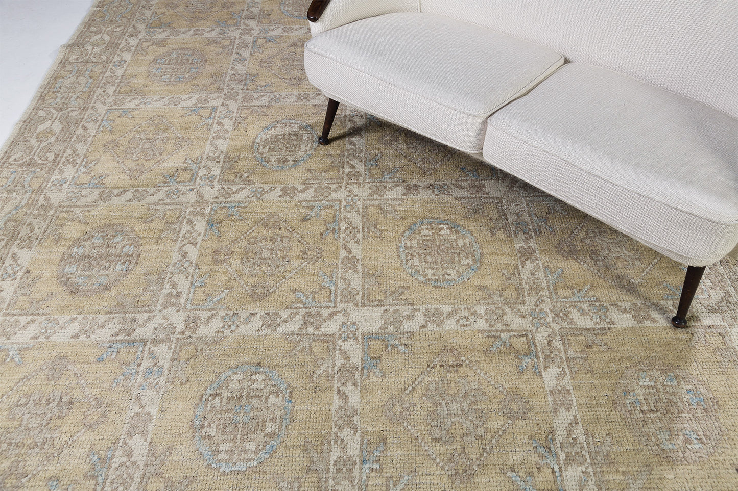 Mandira, Domicile Collection, Antique Gold - detailed border and fringe