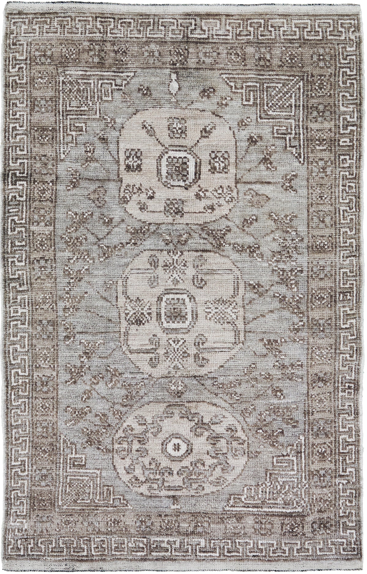 Mallika, Domicile Collection, Silver - one-of-a-kind handmade area rug