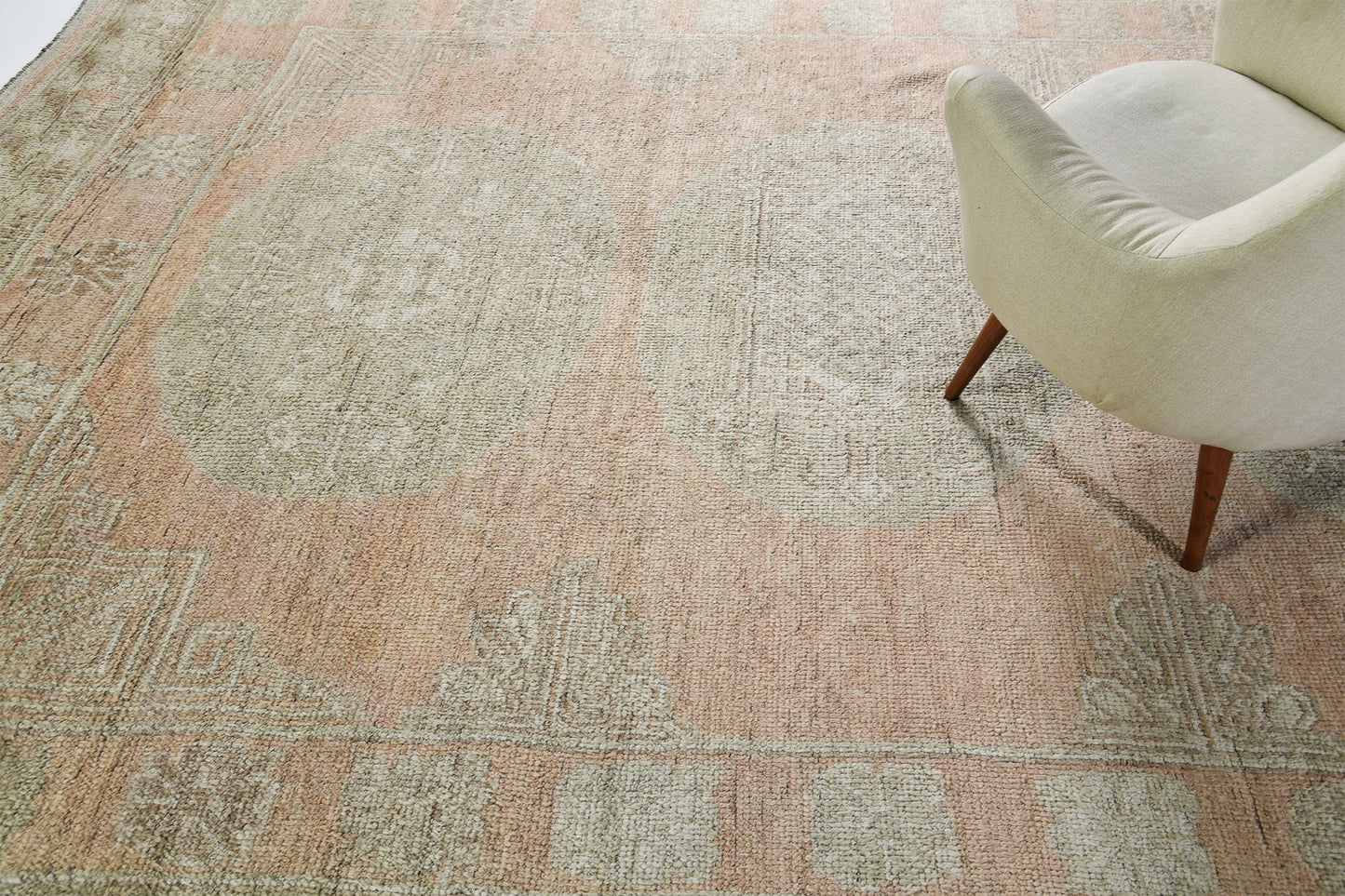 Uptala, Domicile Collection, Antique Red - close-up of weave texture and pile