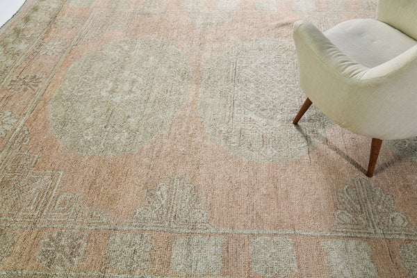 Uptala, Domicile Collection, Antique Red - close-up of weave texture and pile