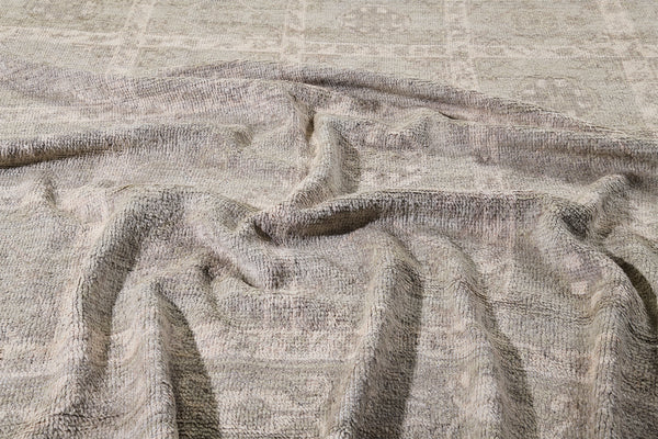 Mandira, Domicile Collection, Khaki - close-up of weave texture and pile