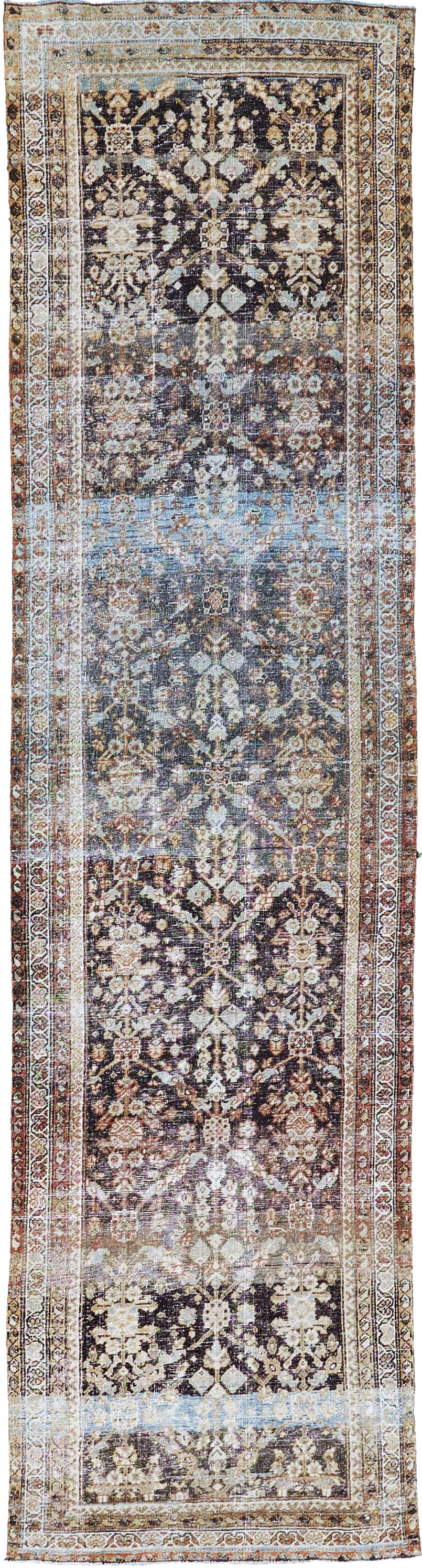 Antique Persian Mahal Herati Runner