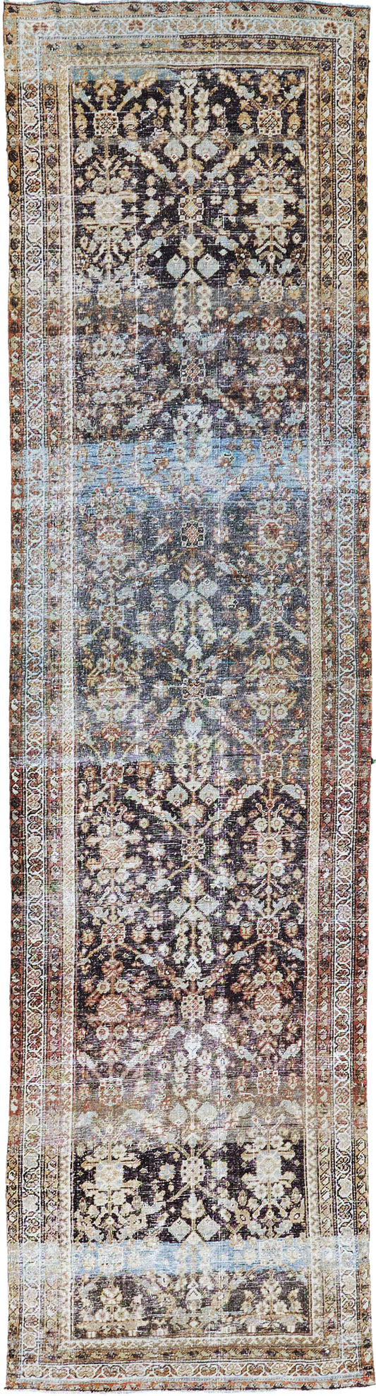 Antique Persian Mahal Herati Runner