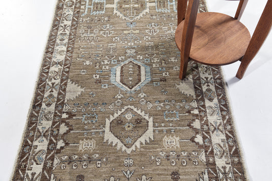 Bidjar Runner, Domicile Collection - narrow runner - overhead flat lay view [#5]