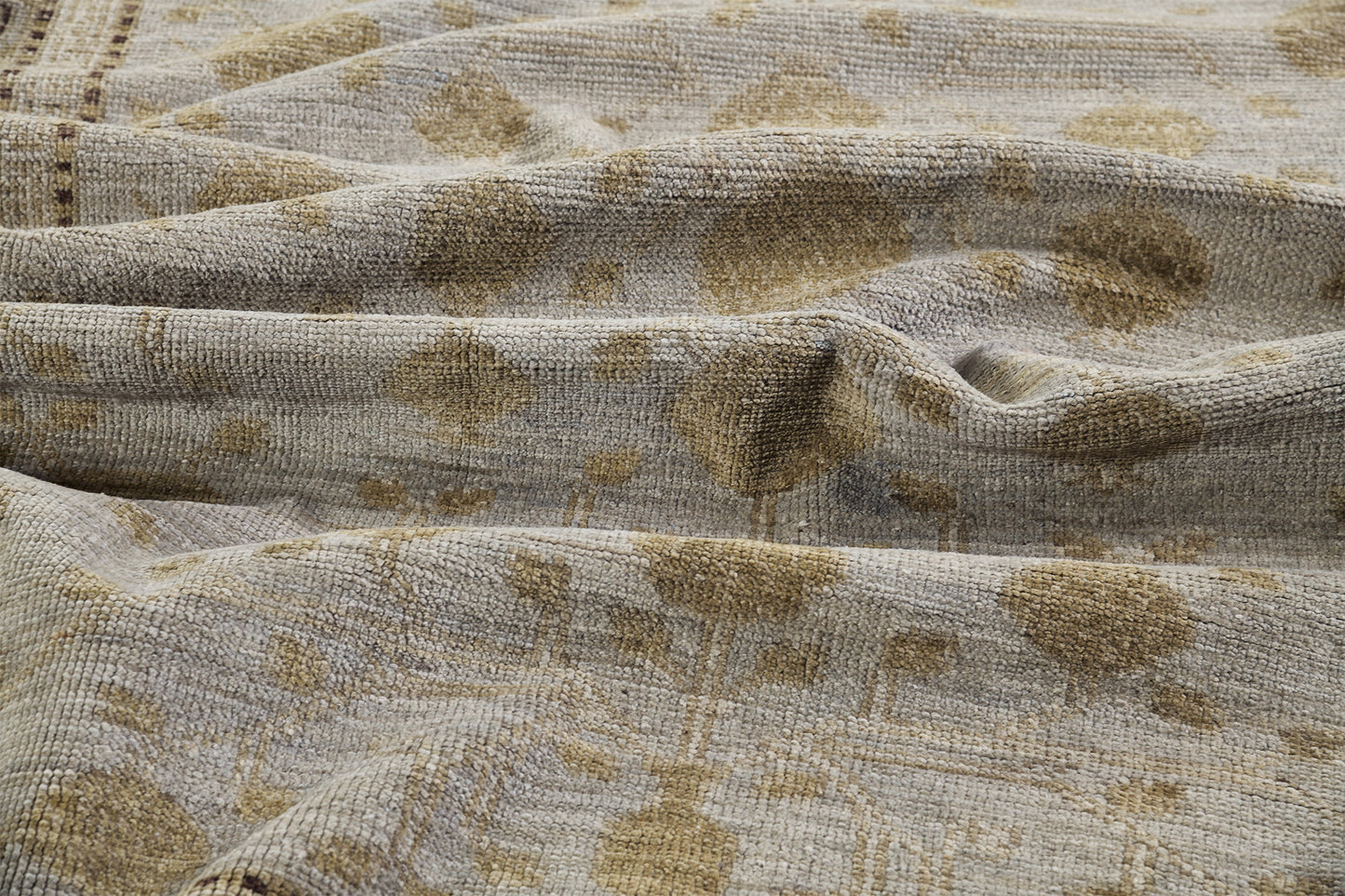 Anar, Muted Revival - artisan revival weave - full length showing color variation [#2]