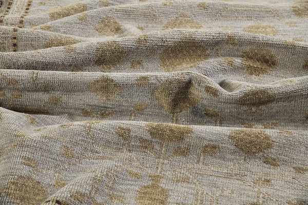 Anar, Muted Revival - artisan revival weave - full length showing color variation [#2]