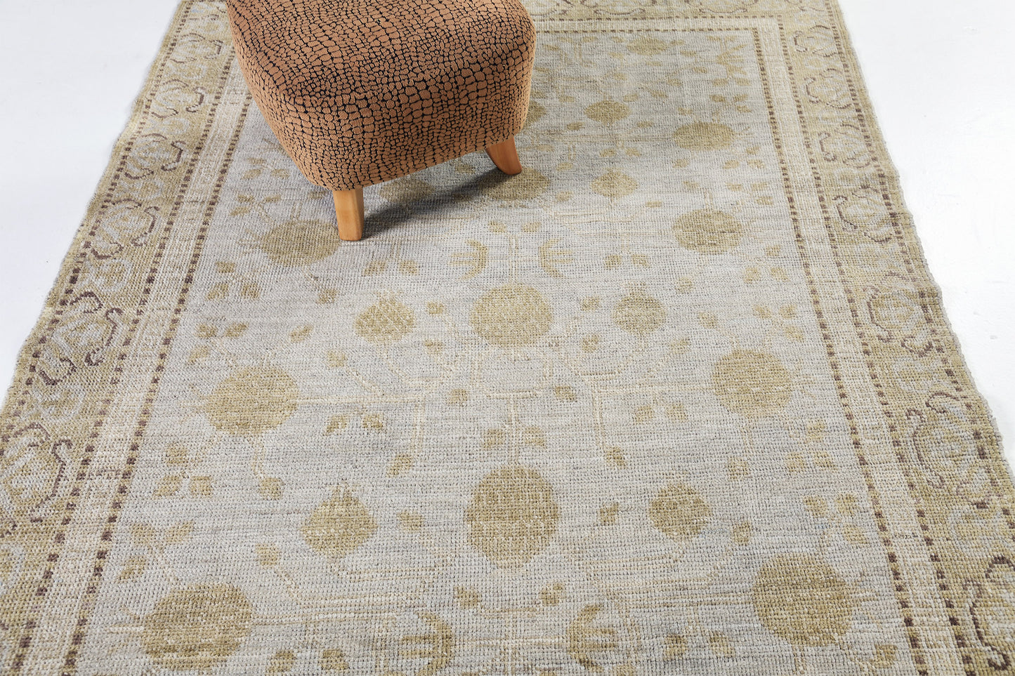 Anar, Muted Revival - artisan revival weave - overhead flat lay view [#2]