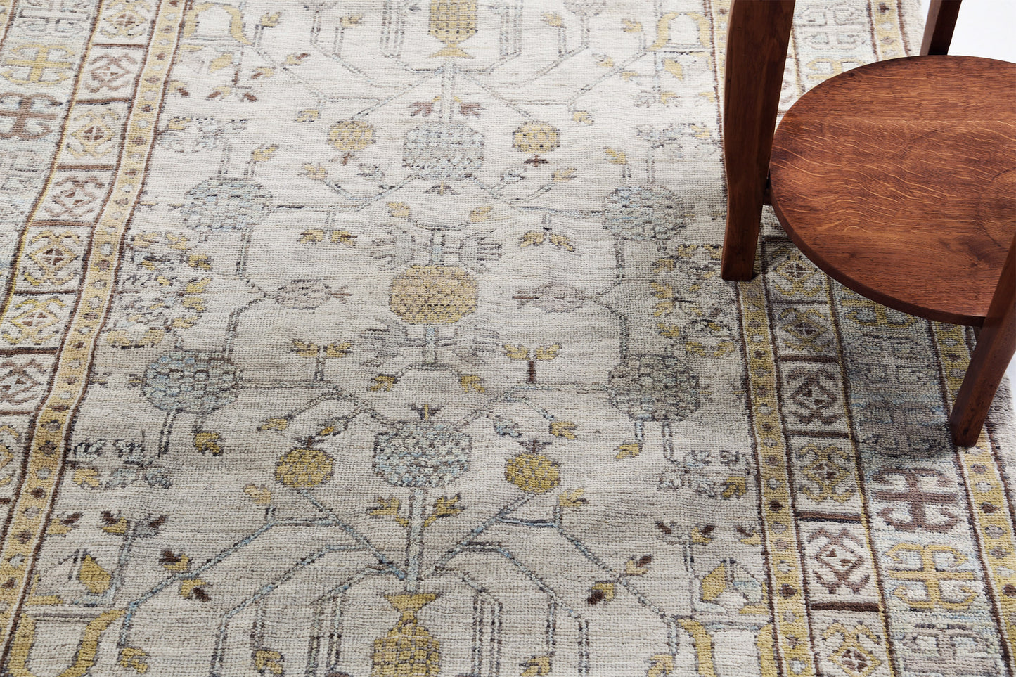 Anar, Muted Revival - artisan revival weave - overhead flat lay view [#3]