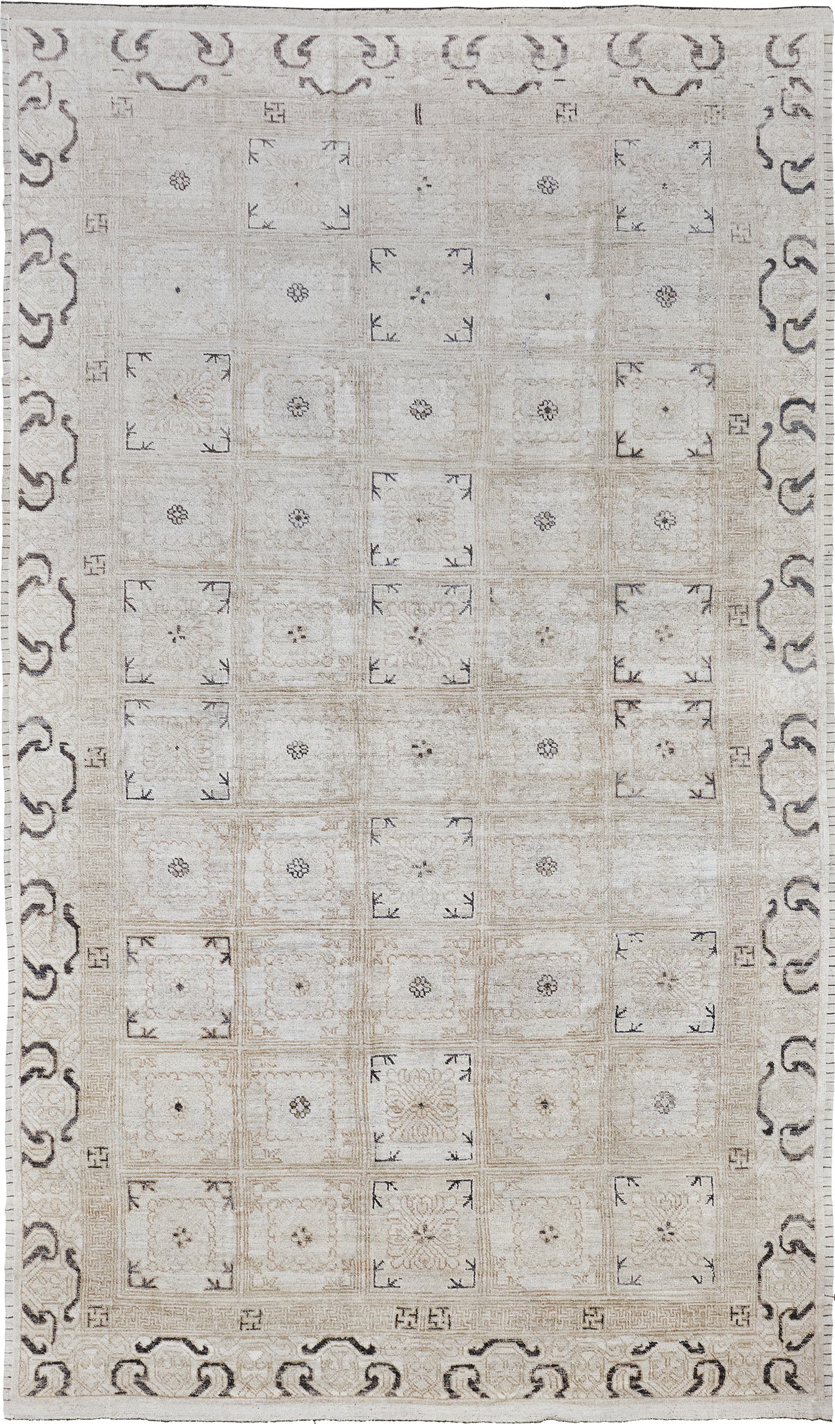 Taraneh, Domicile Collection, Ivory Brown - one-of-a-kind handmade area rug