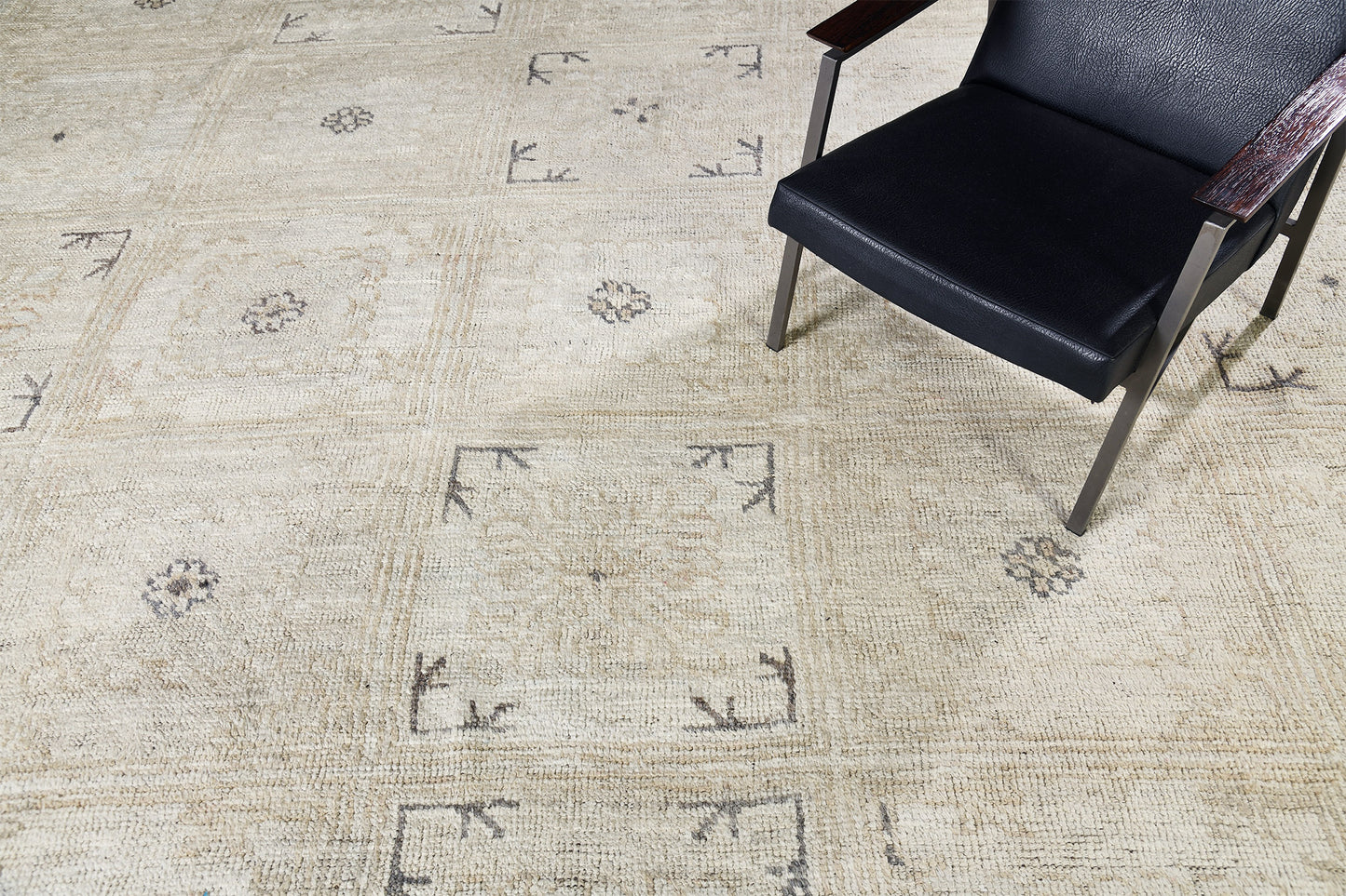 Taraneh, Domicile Collection, Ivory Brown - styled in room setting