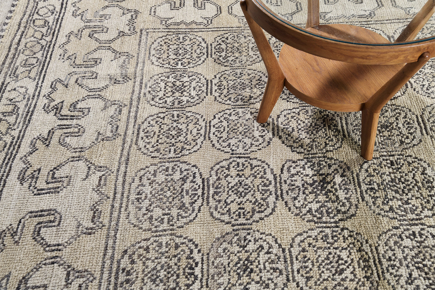 Tugay, Domicile Collection, Earth Umbra - close-up of weave texture and pile
