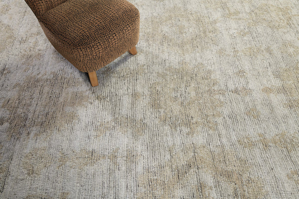 Oushak PQ2, Domicile Collection - close-up of weave texture and pile [#1]