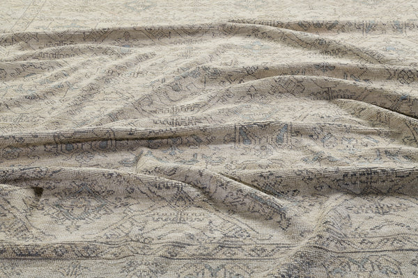 Oushak PQ3, Domicile Collection - reverse side showing construction [#1]