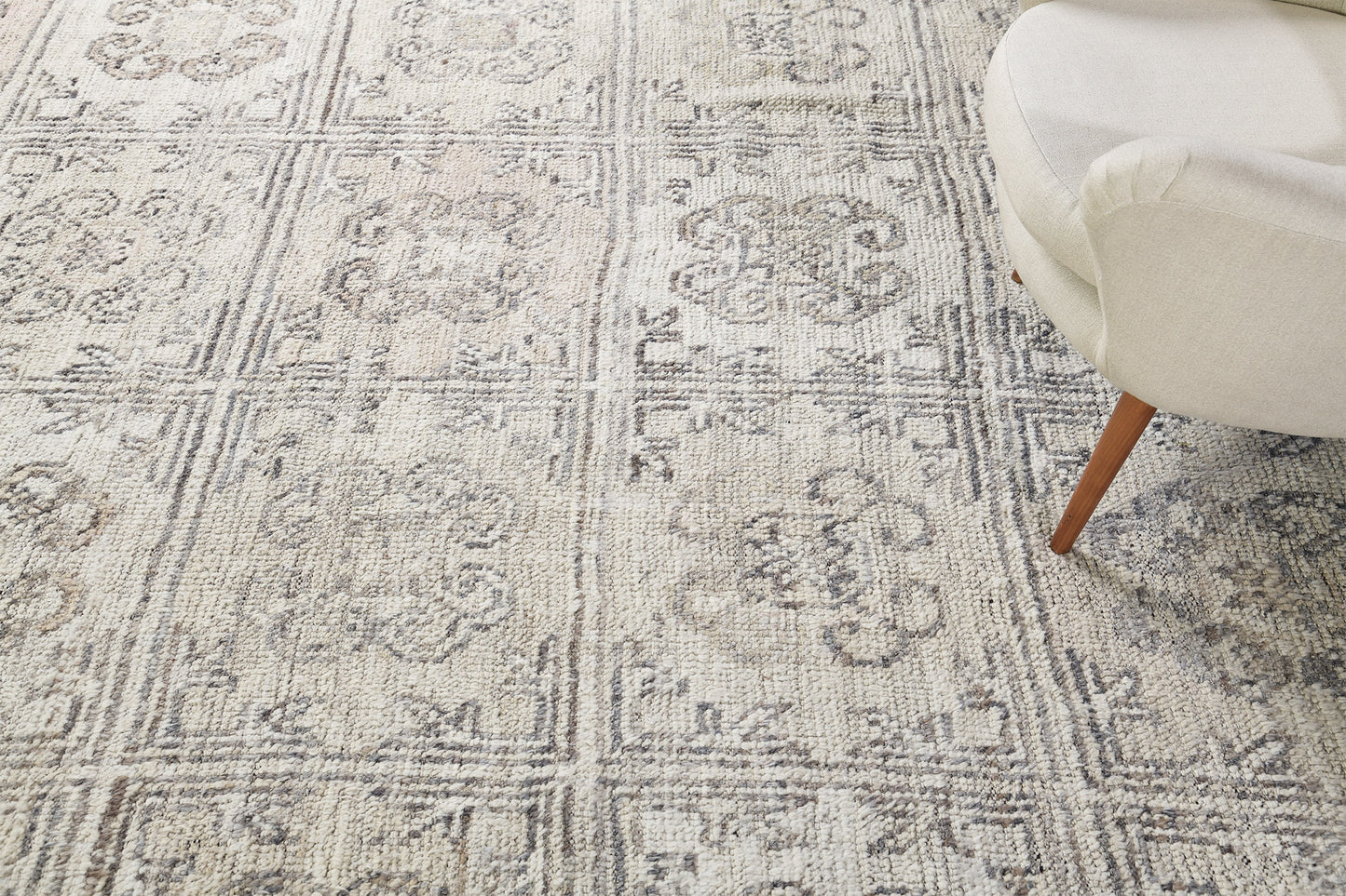 Delpzir, Domicile Collection, Ivory Umbra - overhead flat lay view