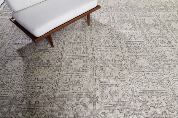 Shanbalileh, Domicile Collection, Umbra Mist - close-up of weave texture and pile