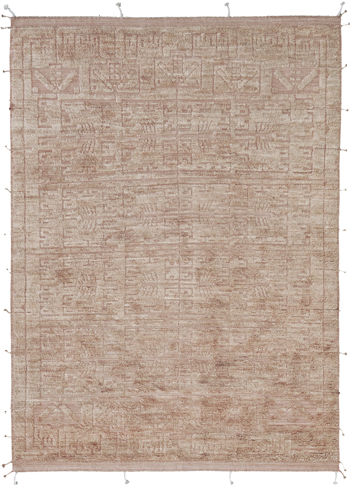 Blomstra, Kust Collection, Coral - one-of-a-kind handmade area rug