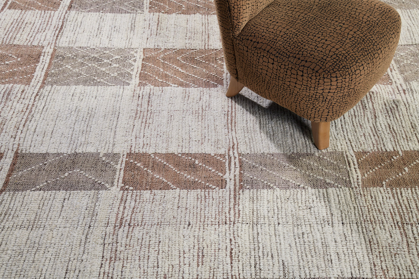 Tavsot, Nomad Collection, Natural Rust - styled in room setting