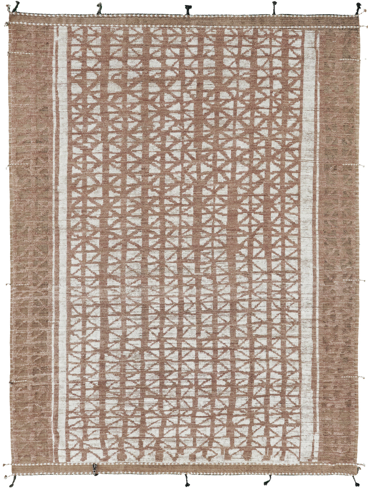 Hoopo, Nomad Collection, Light Rust - one-of-a-kind handmade area rug