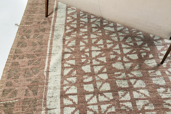 Hoopo, Nomad Collection, Light Rust - close-up of weave texture and pile