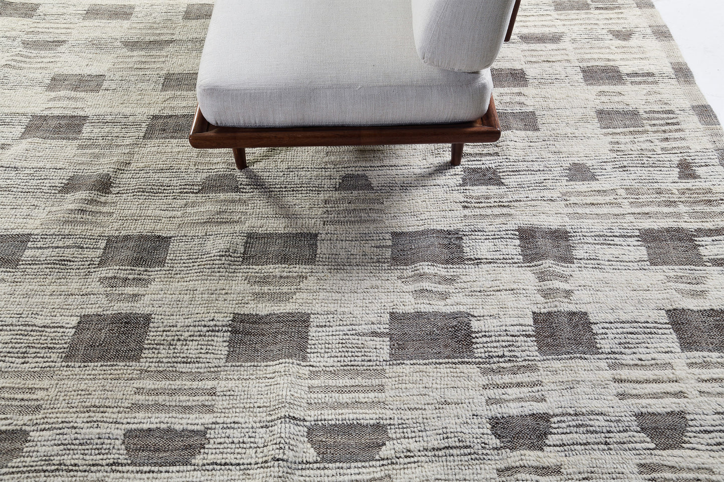 Fisilda, Nomad Collection, Ivory Natural - close-up of weave texture and pile [#3]