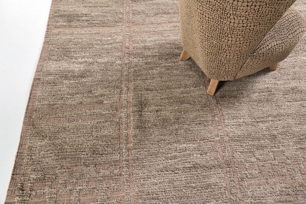 Meddur, Nomad Collection, Brown Clay - detailed border and fringe
