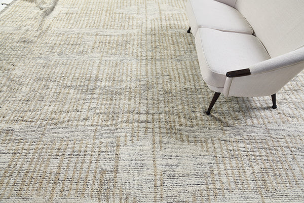 Carcal, Haute Bohemian, Ivory Natural - close-up of weave texture and pile