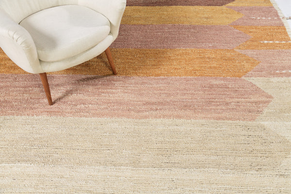 Motala, Kust Collection, Sunset - close-up of weave texture and pile
