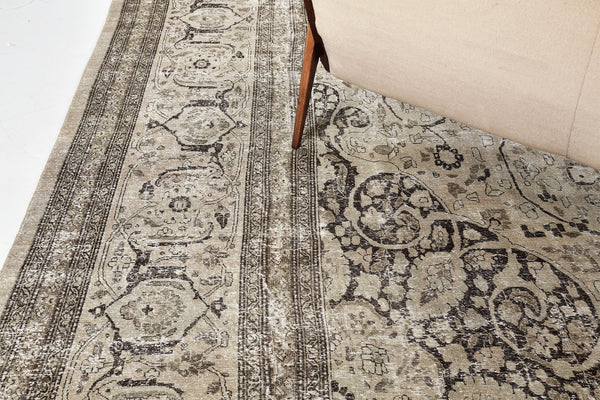 Antique Persian Tabriz - styled in room setting [#29]