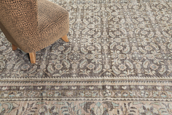 Antique Persian Malayer - overhead flat lay view [#15]