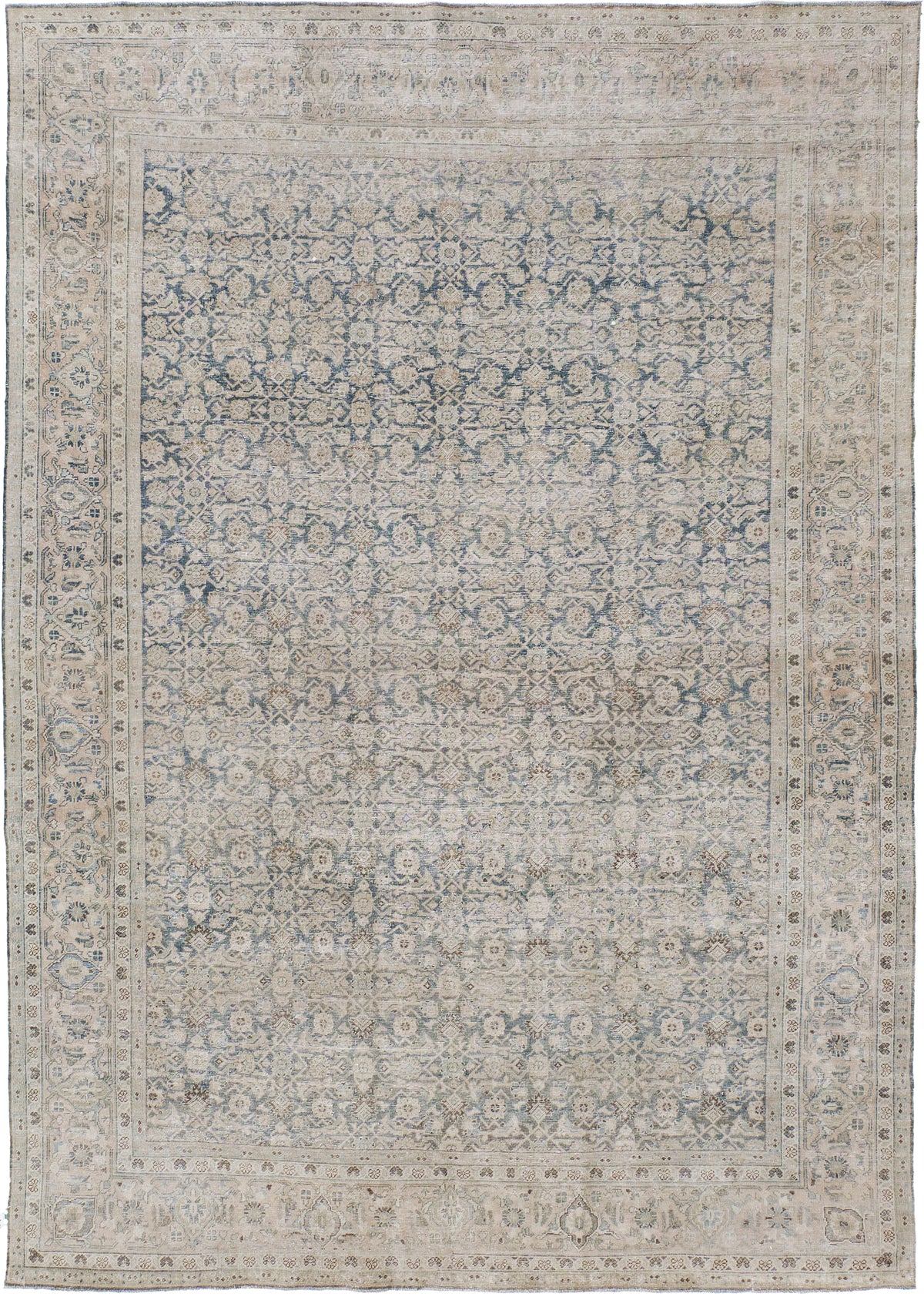 Antique Persian Sultanabad - one-of-a-kind handmade area rug [#7]