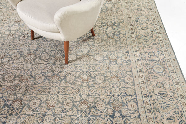Antique Persian Sultanabad - styled in room setting [#7]