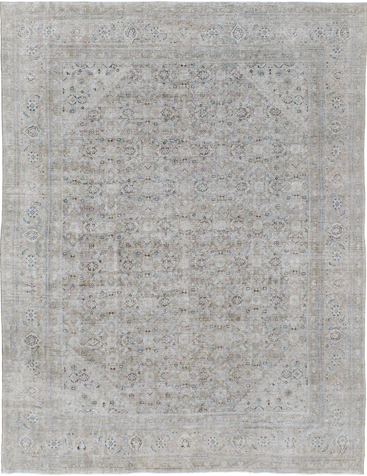 Antique Persian Mahal - one-of-a-kind handmade area rug [#9]