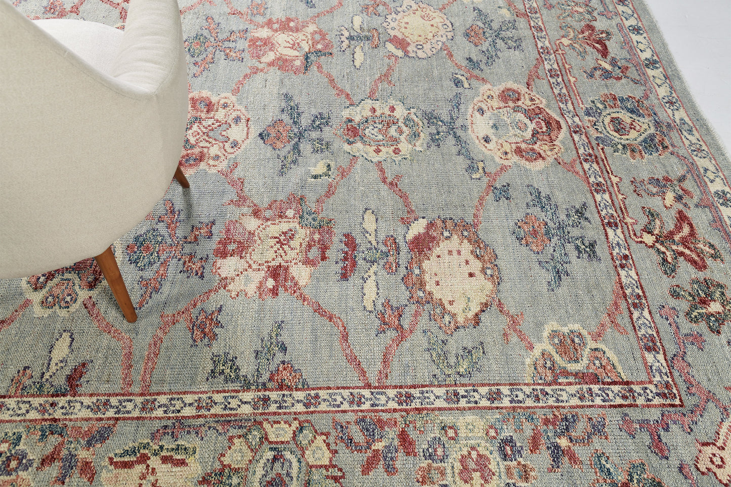 Sultanabad, Sultanabad Collection - detailed border and fringe [#26]