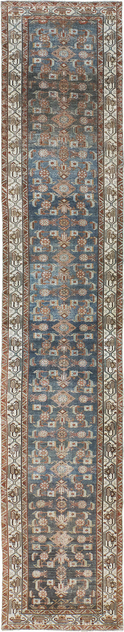Antique Persian Malayer Runner - narrow runner - one-of-a-kind handmade area rug [#16]
