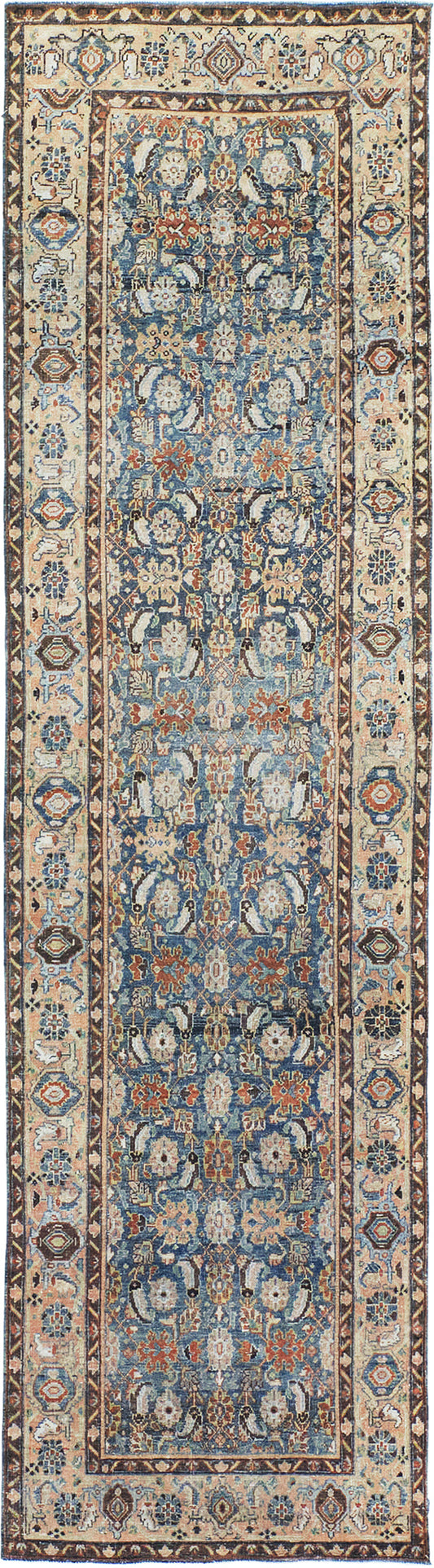Antique Persian Bidjar Herati Runner