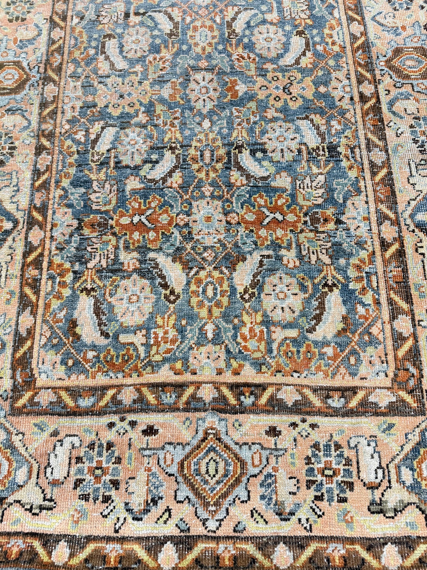 Antique Persian Bidjar Herati Runner