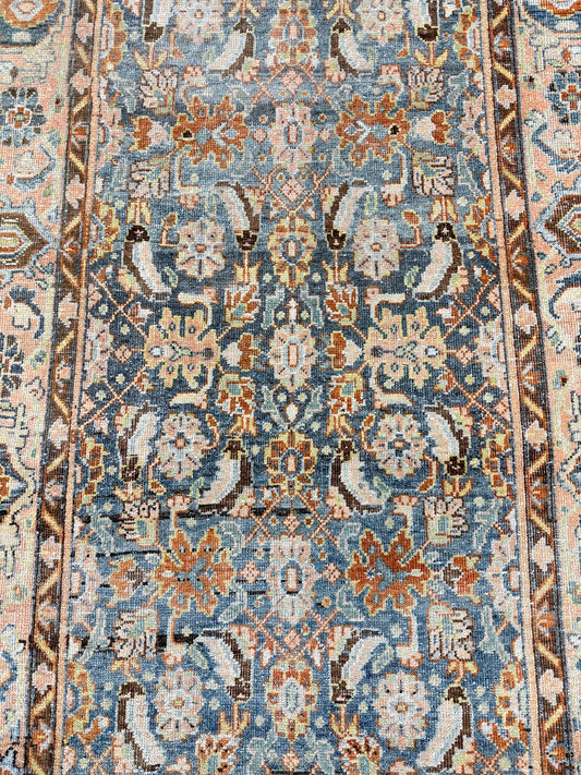 Antique Persian Bidjar Herati Runner