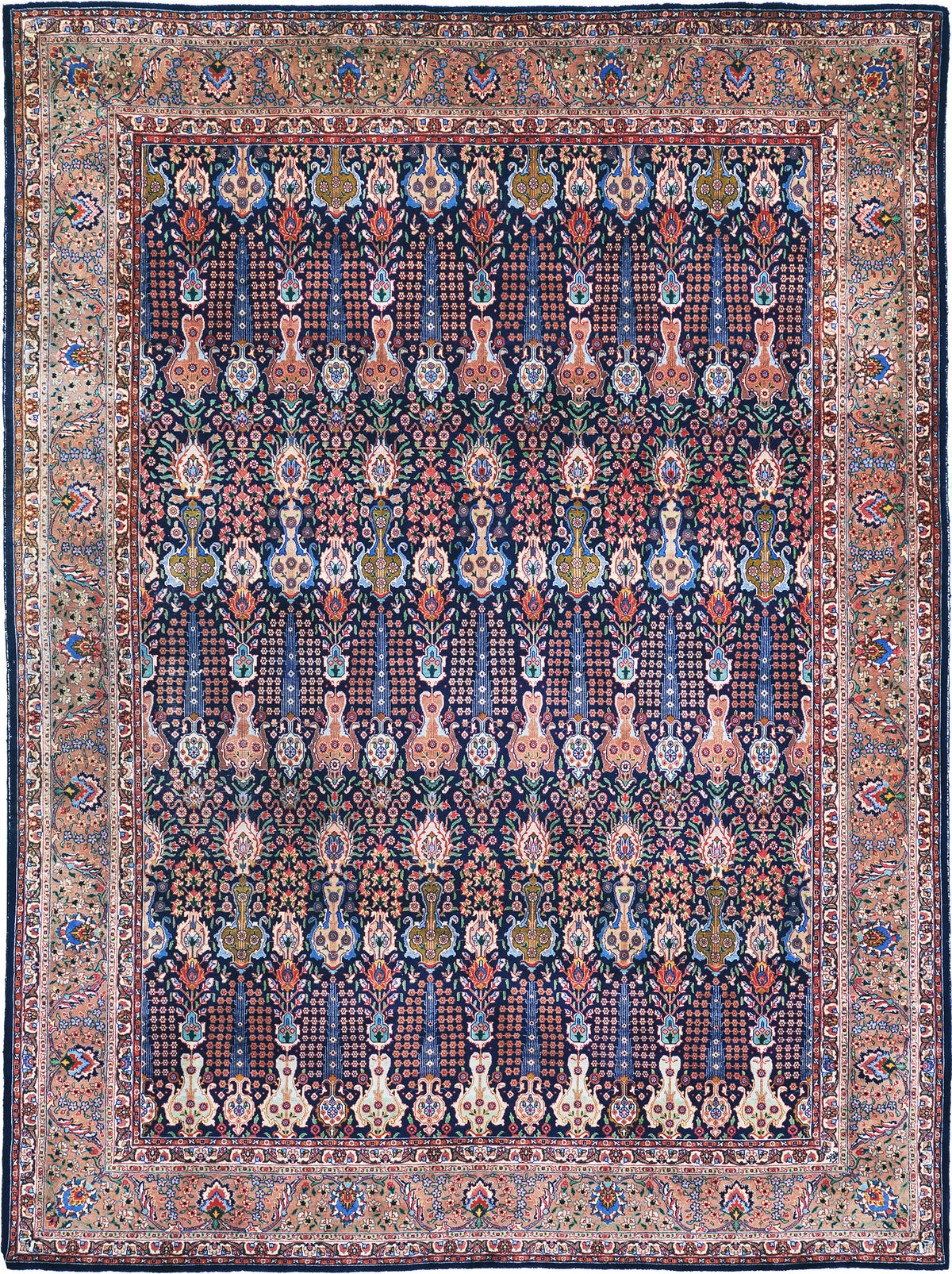 Vintage Persian Tabriz - one-of-a-kind handmade area rug [#8]