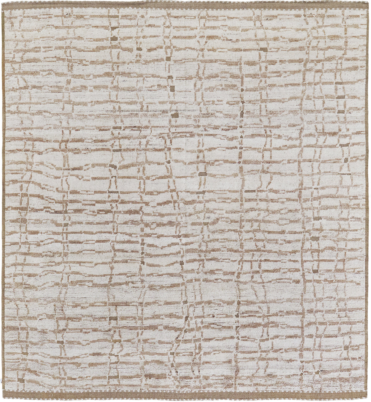 Gwasila, Atlas Collection, Ivory Clay - one-of-a-kind handmade area rug