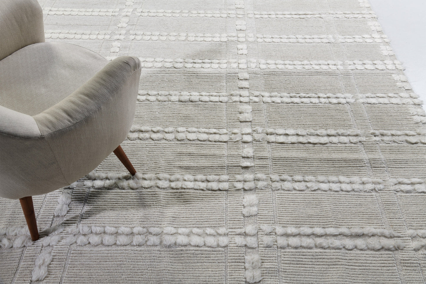 Colombard, Estancia Collection, White - close-up of weave texture and pile [#4]