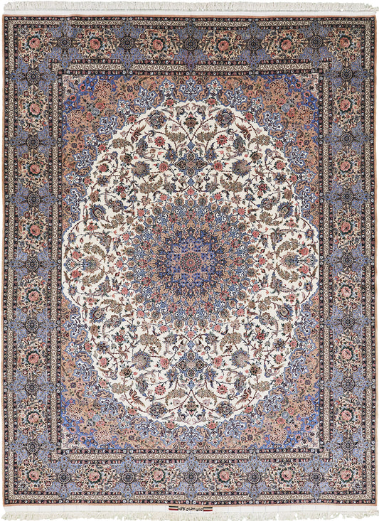 Ex-Fine Isfahan Silk Foundation signed Kamkhah
