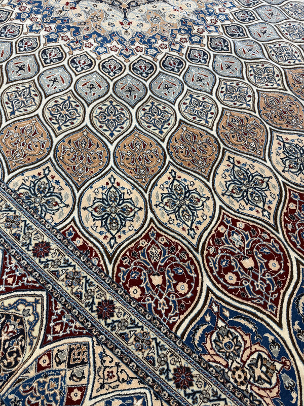 Ex-Fine Persian Naein Habibian - styled in room setting