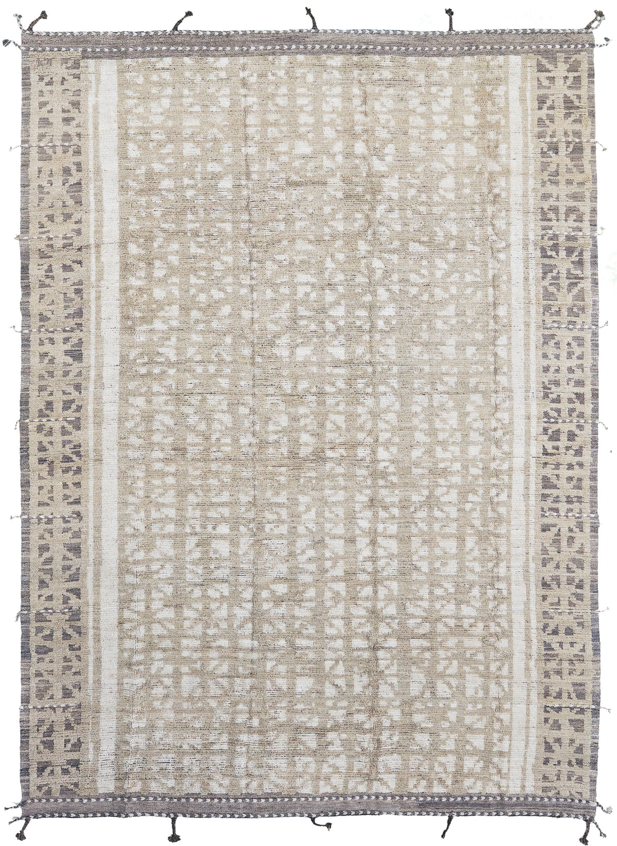 Hoopo, Nomad Collection, Ivory Wheat - one-of-a-kind handmade area rug