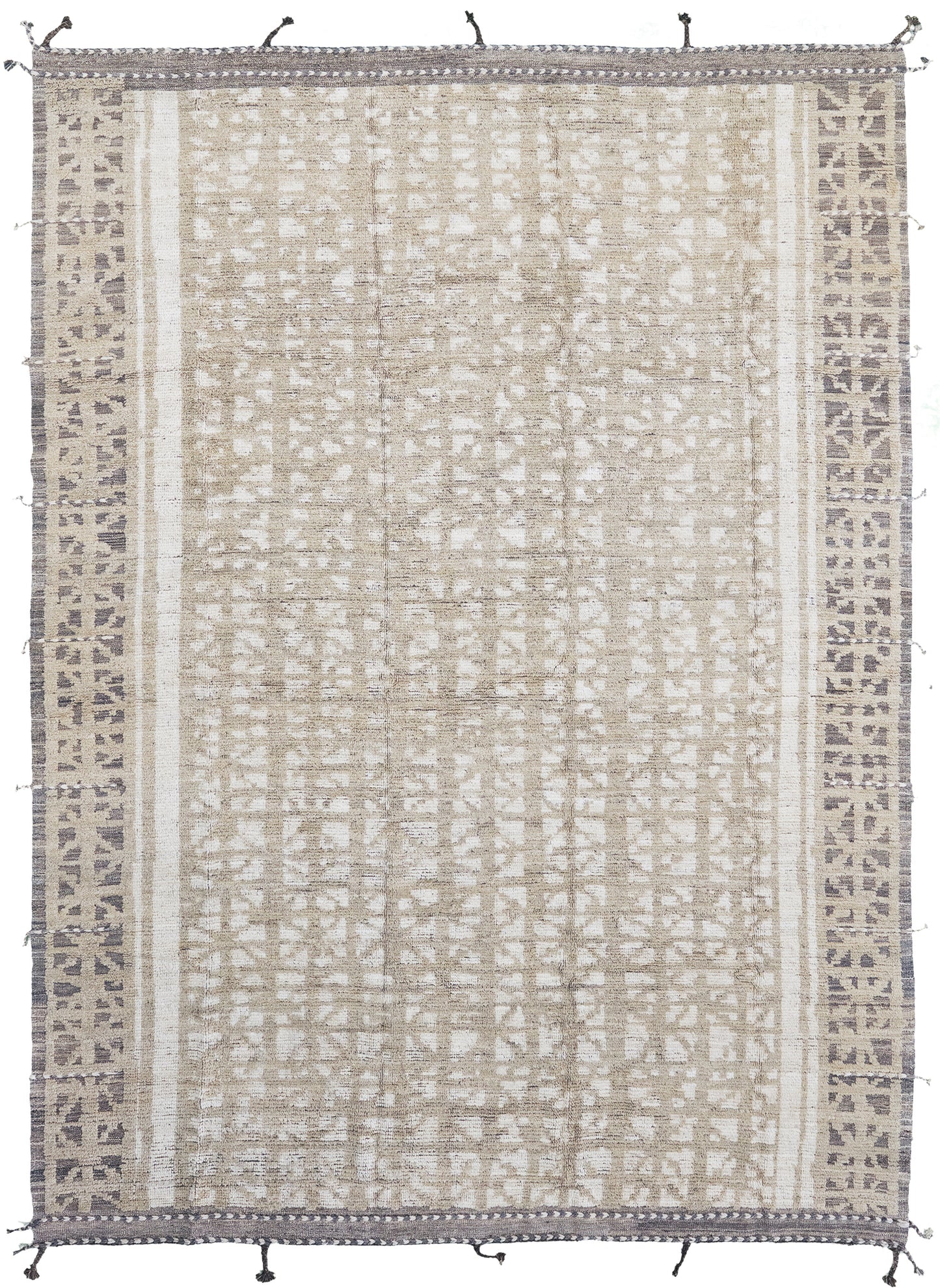 Hoopo, Nomad Collection, Ivory Wheat - one-of-a-kind handmade area rug